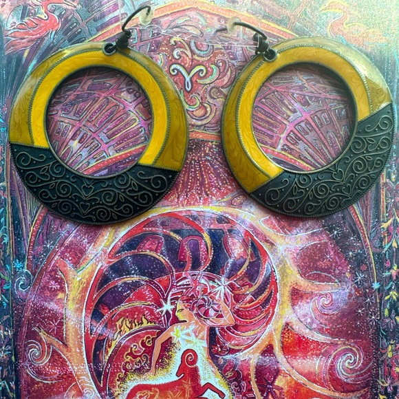 “Ring Of Fire” Aries-Inspired Earrings - Picture 1 of 4